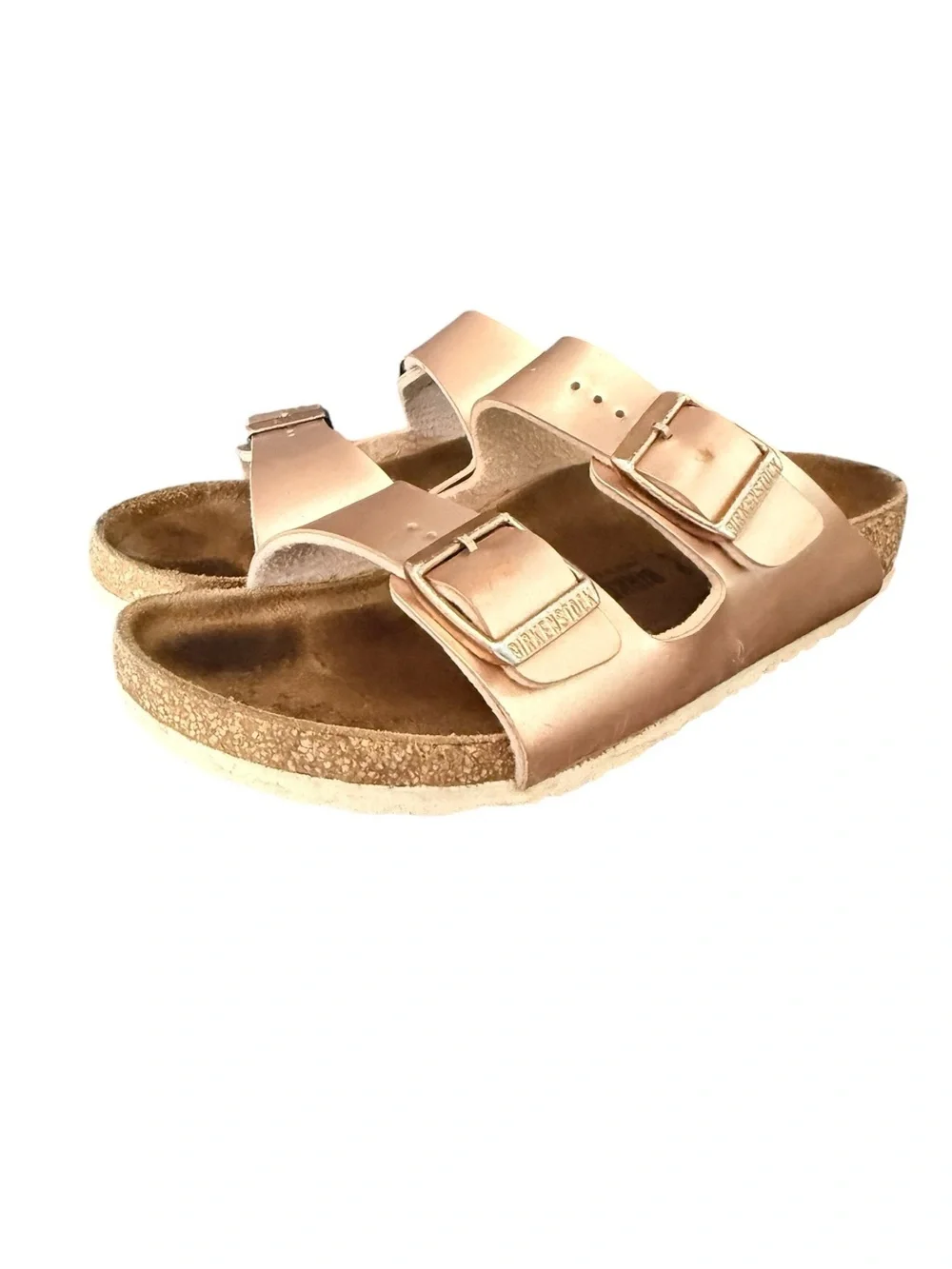 Birkenstock Arizona Kids Sandals Rose Gold Metallic Size 32 size 1 US